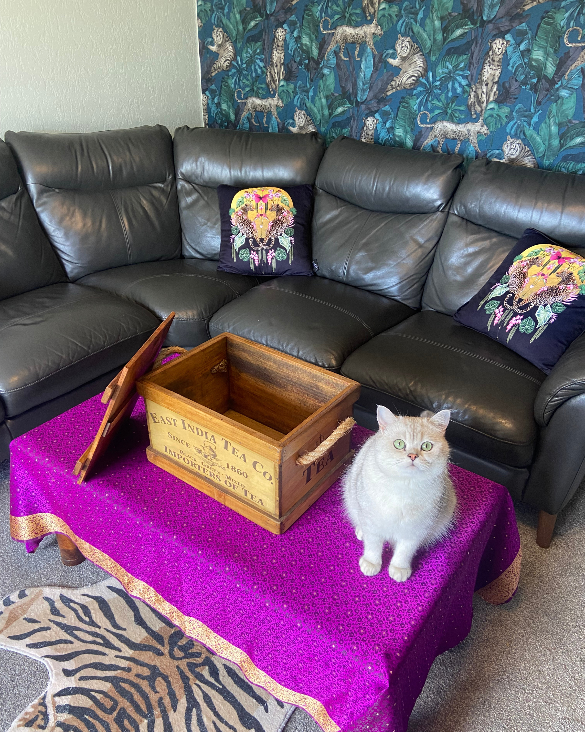 East India Tea Co. Medium Wooden Crate