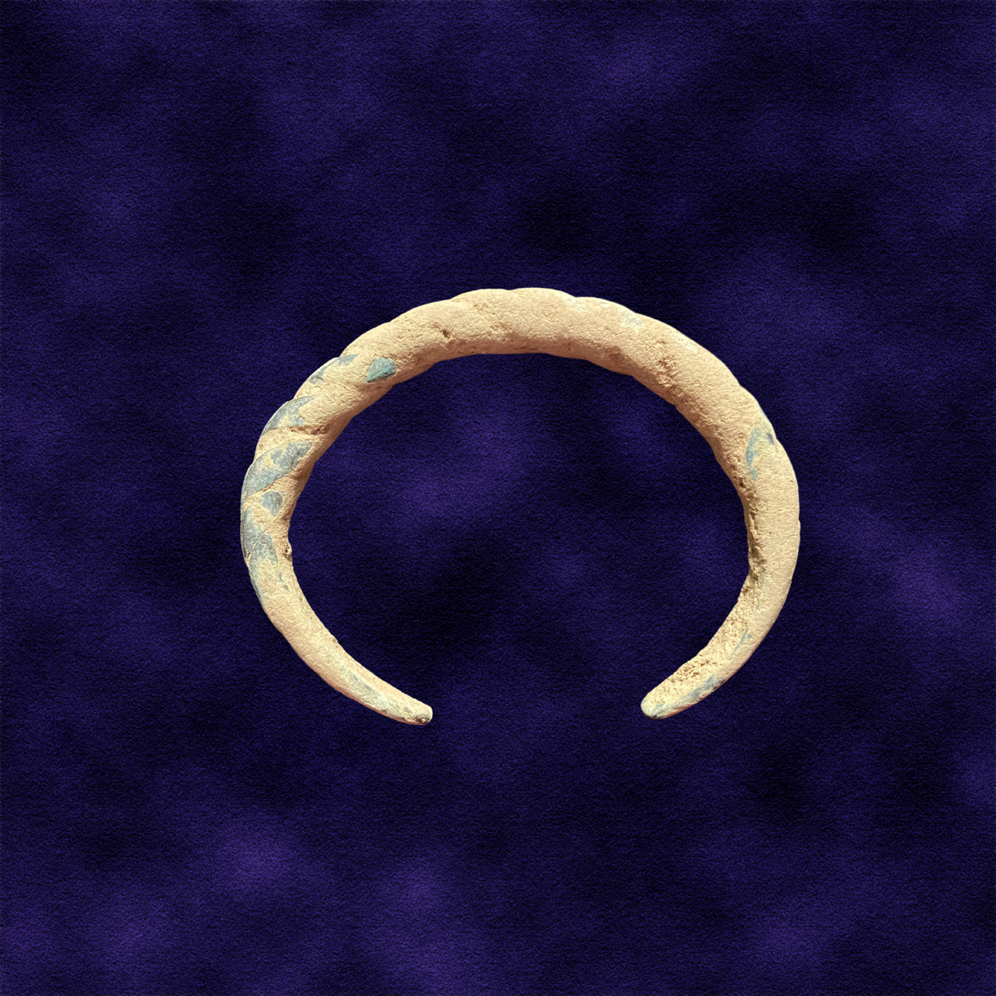 Original Antique Viking Era - Norse Bronze Twisted Warrior Bracelet: 900-100AD Europe
