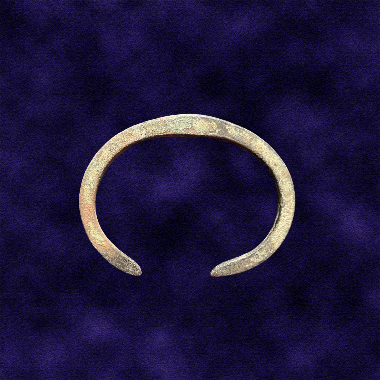 Original Antique Viking Era - Serpent Heads Nordic Bronze Warrior Bracelet: 1100 AD Europe