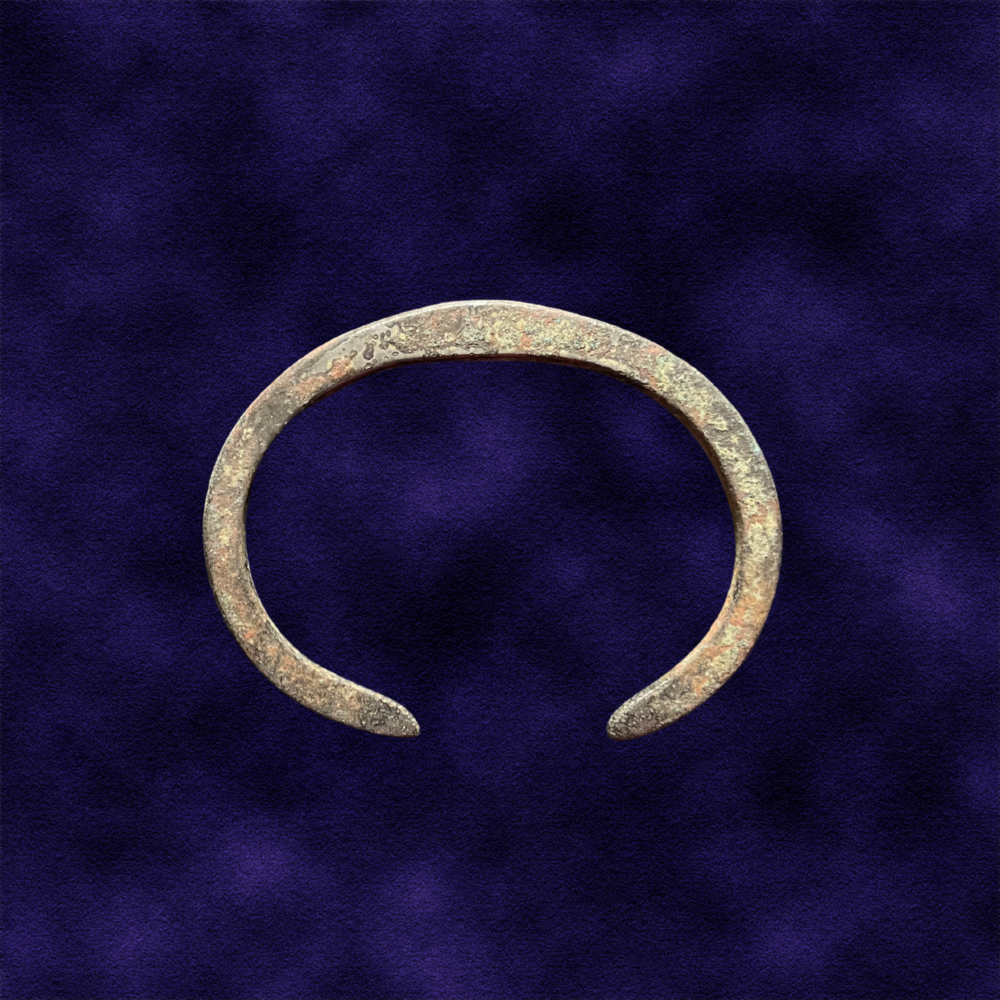 Original Antique Viking Era - Serpent Heads Nordic Bronze Warrior Bracelet: 1100 AD Europe