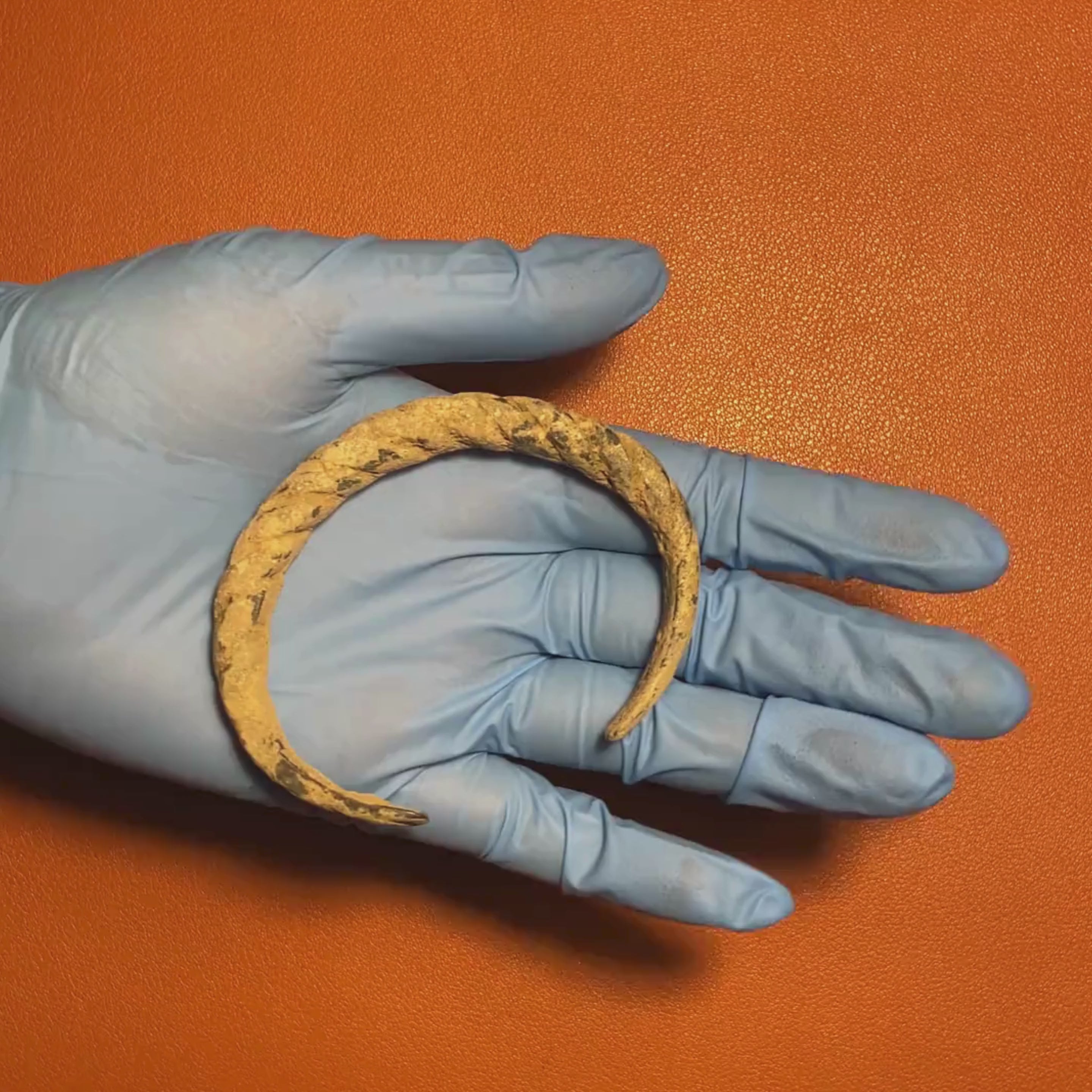 Twisted Bronze Warrior Bracelet : 900–1000 AD Viking Era / Norse Europe