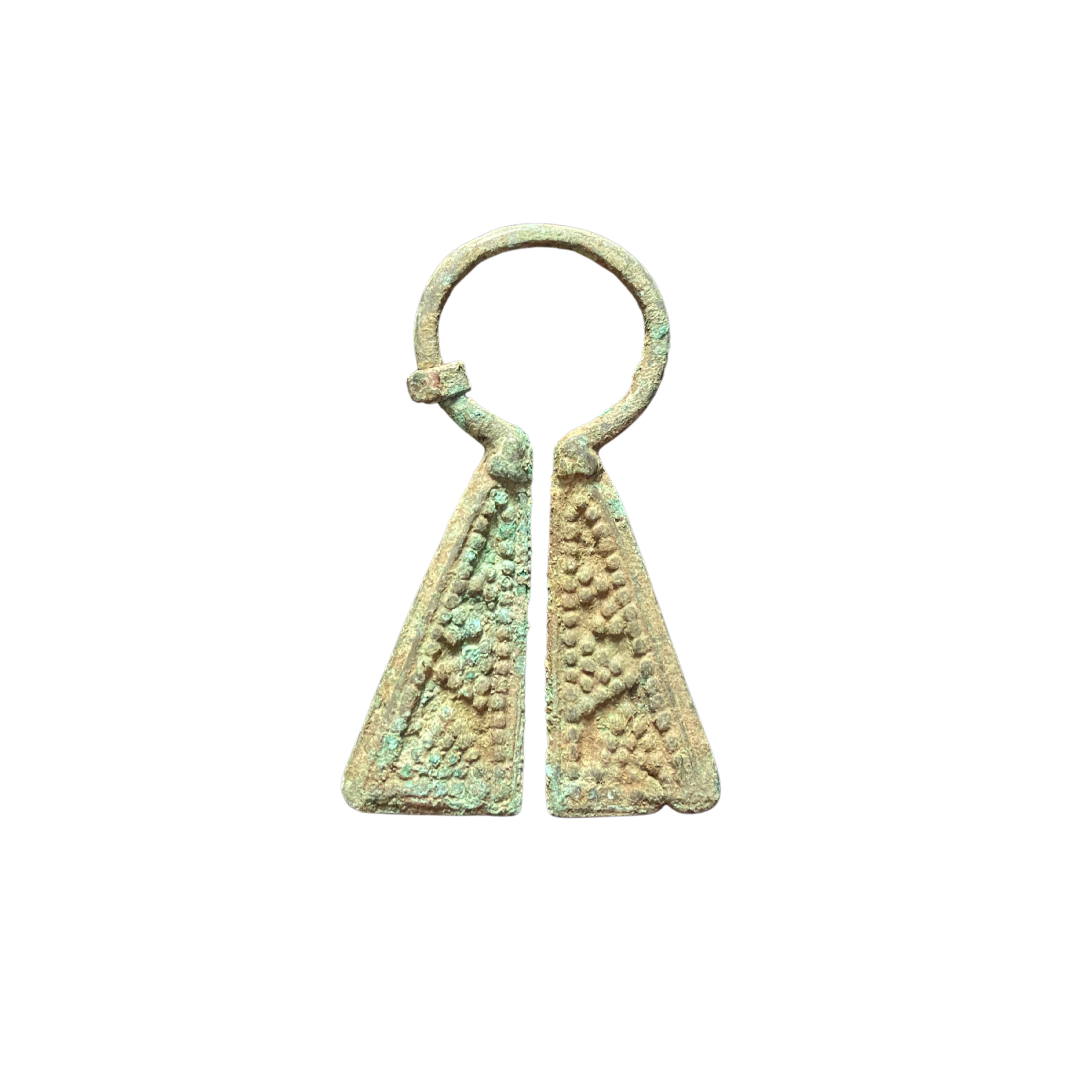 Omega Penannular Bronze Viking Brooch: 900 AD Nordic Europe