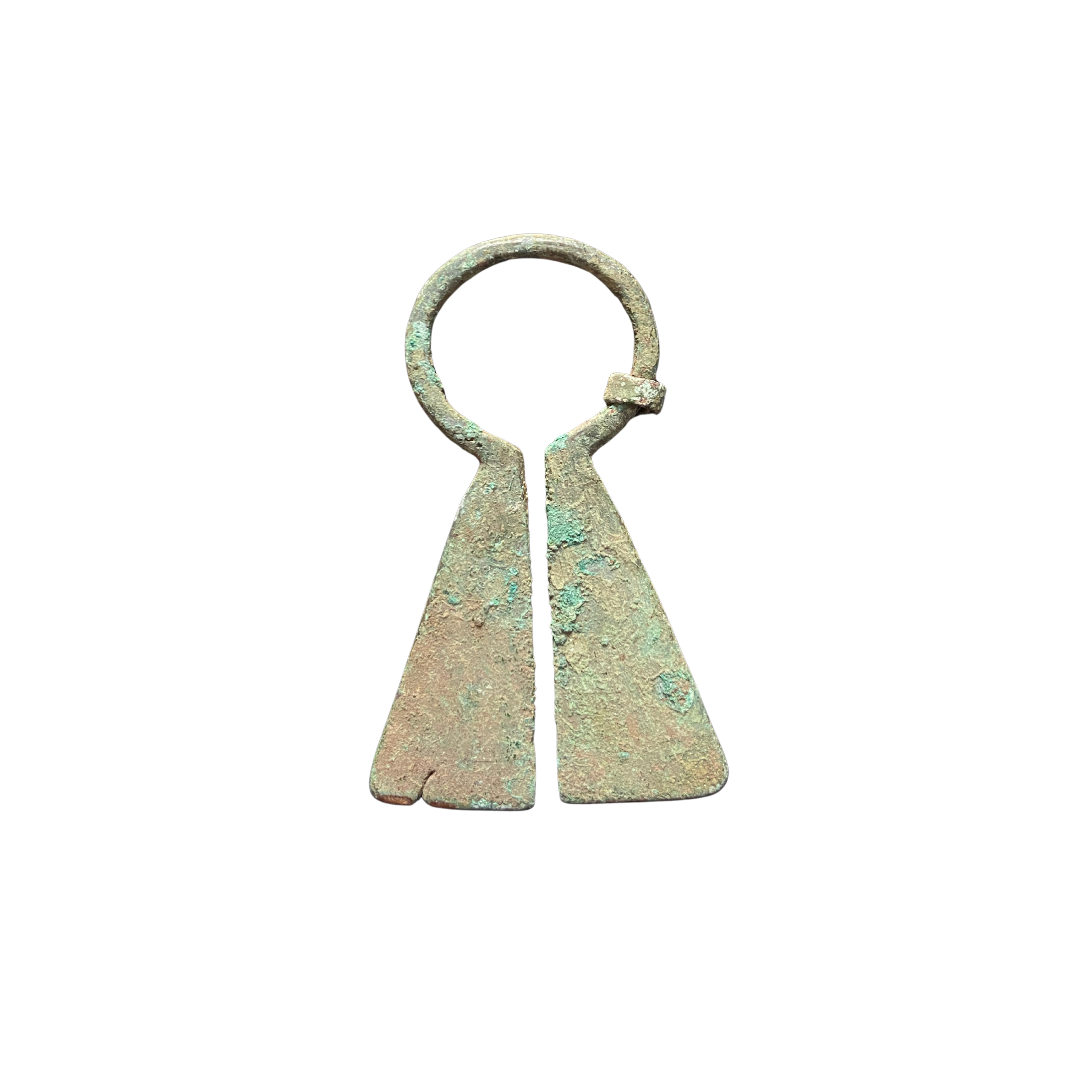 Omega Penannular Bronze Viking Brooch: 900 AD Nordic Europe