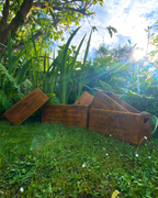 French Pâtisserie Set of 5 Wooden Storage Boxes