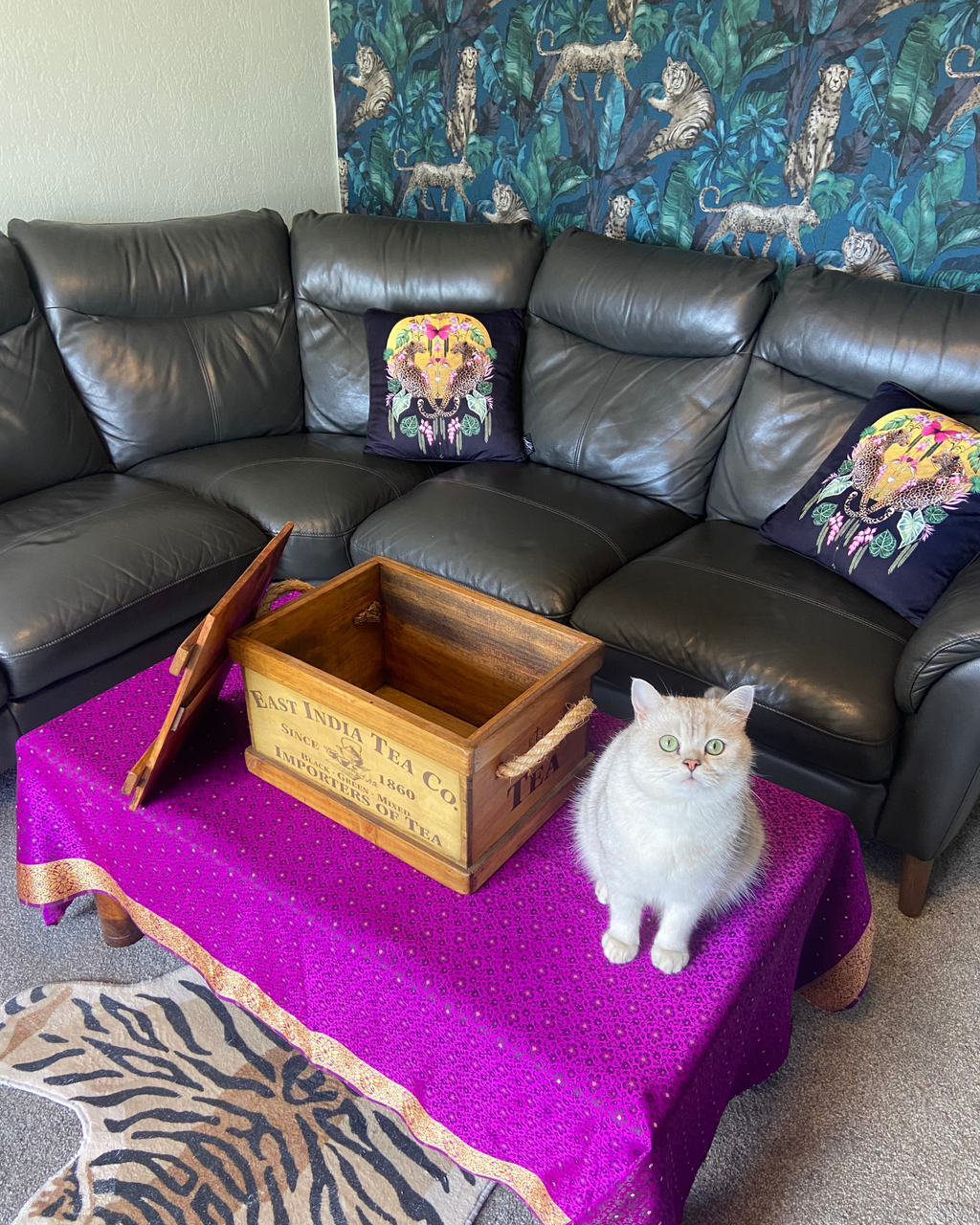 East India Tea Co. Medium Wooden Crate