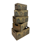 Wooden Nesting Boxes - Wild Thistle Gin (Set of 5 Sizes)