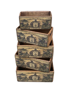 Wild Thistle Gin Set of 5 Wooden Storage Boxes
