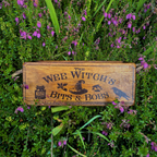 Wee Witch's Bits and Bobs handmade wooden storage box, Green Man Emporium