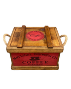 National Brewers Co. Coffee Small Wooden Crate