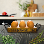 Egg Tray - 6 Hole with Steel Handle