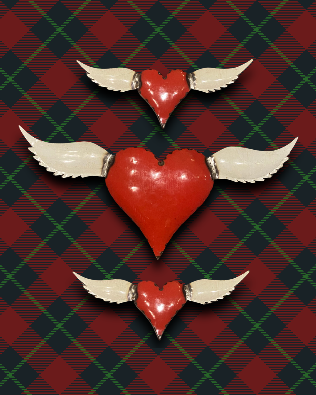 Upcycled Metal Heart Wall Decor