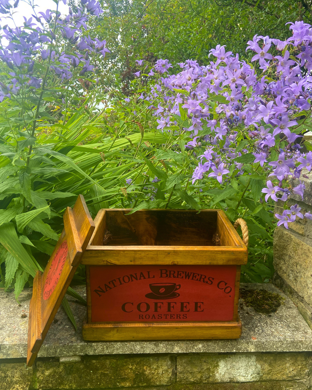 National Brewers Co. Coffee Small Wooden Crate