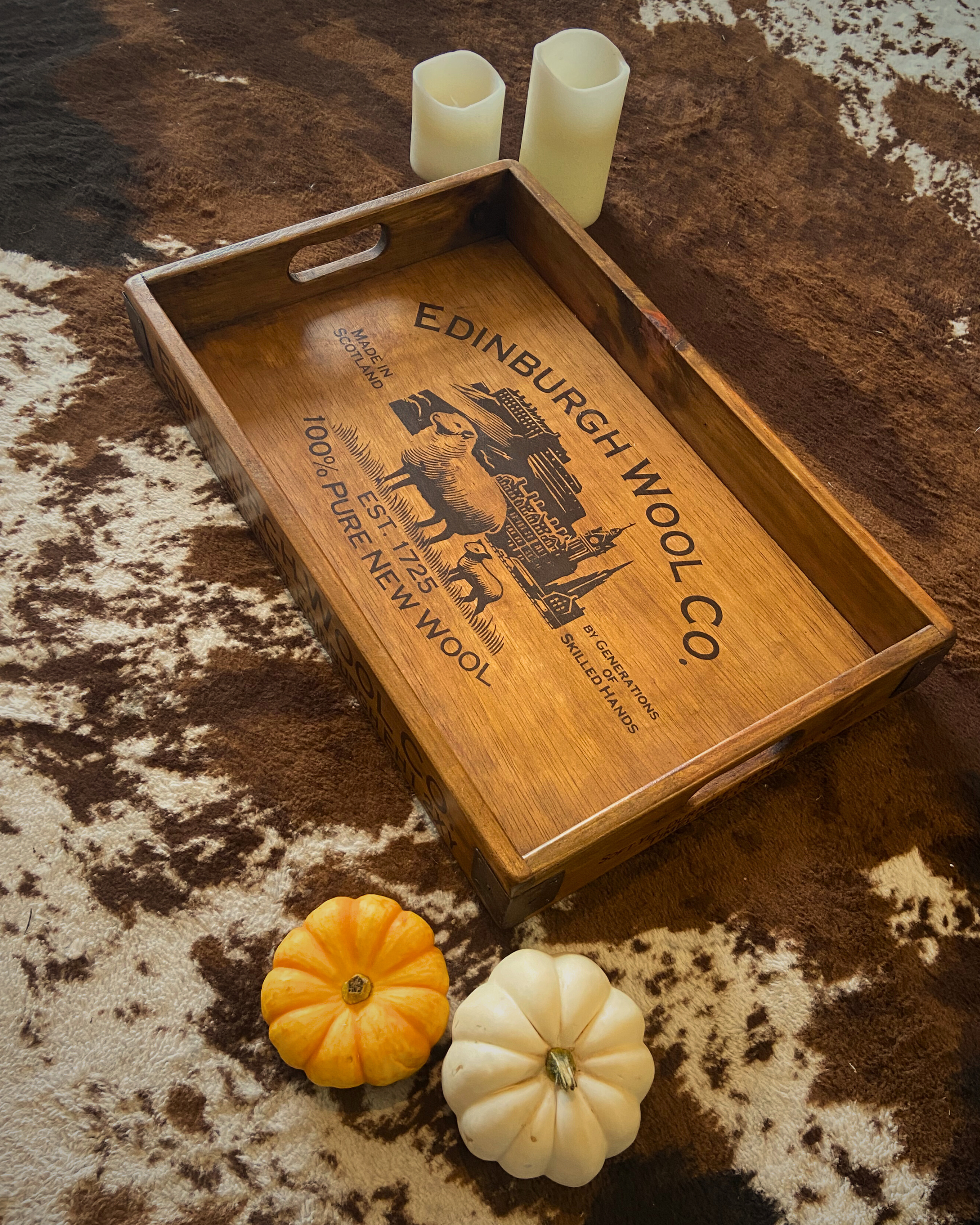 Edinburgh Wool Wooden Tray