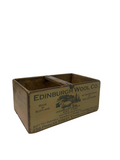 Edinburgh Wool Co. colour print wooden storage box in pine, large size