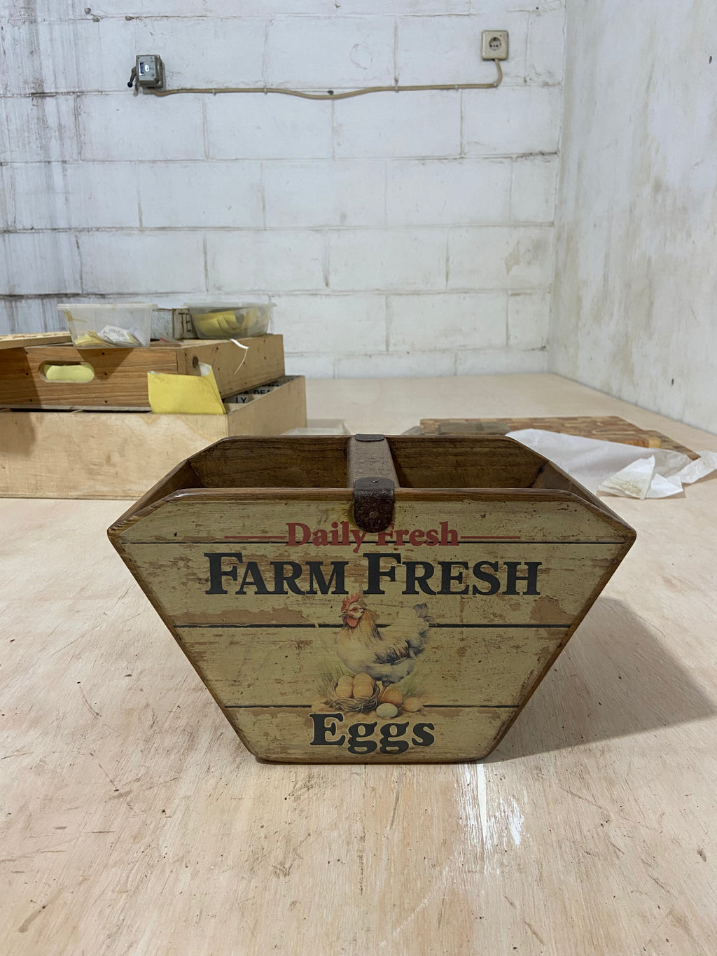 Wooden Egg Trug