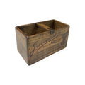 Jacobean Corsetry hand-stencilled wooden storage box in pine, small size