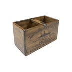 John Brown hand-stencilled wooden storage box in pine, small size