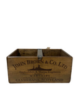 John Brown hand-stencilled wooden storage box in sustainably sourced pine