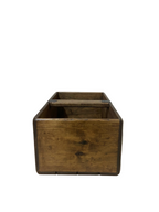 John Brown colour print large wooden storage box, angled view