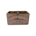 John Brown colour print wooden storage box in pine, small size