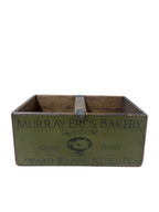 Murray Bros. colour print large wooden storage box, angled view