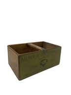 Murray Bros. colour print wooden storage box in pine, large size