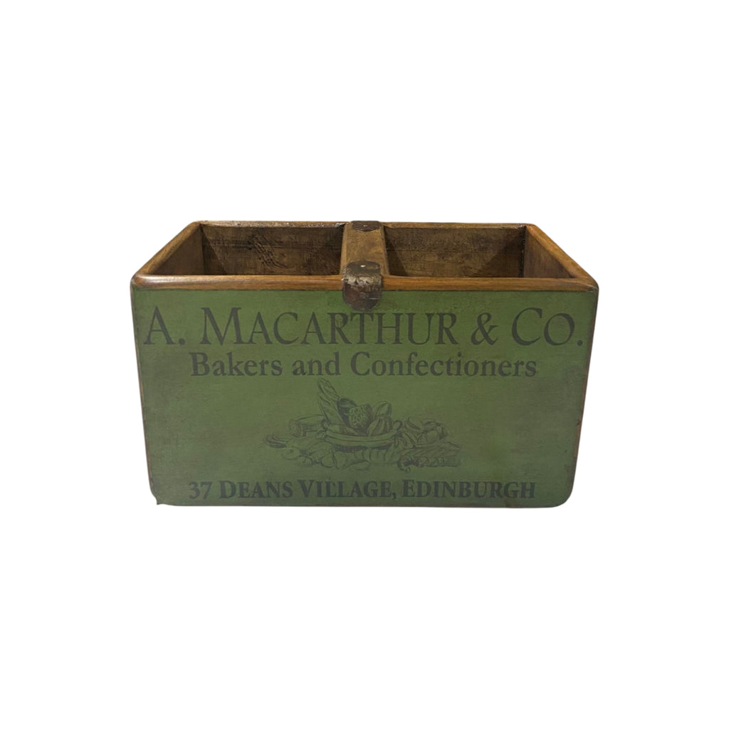 A. Macarthur & Co. colour print wooden storage box in pine, small size