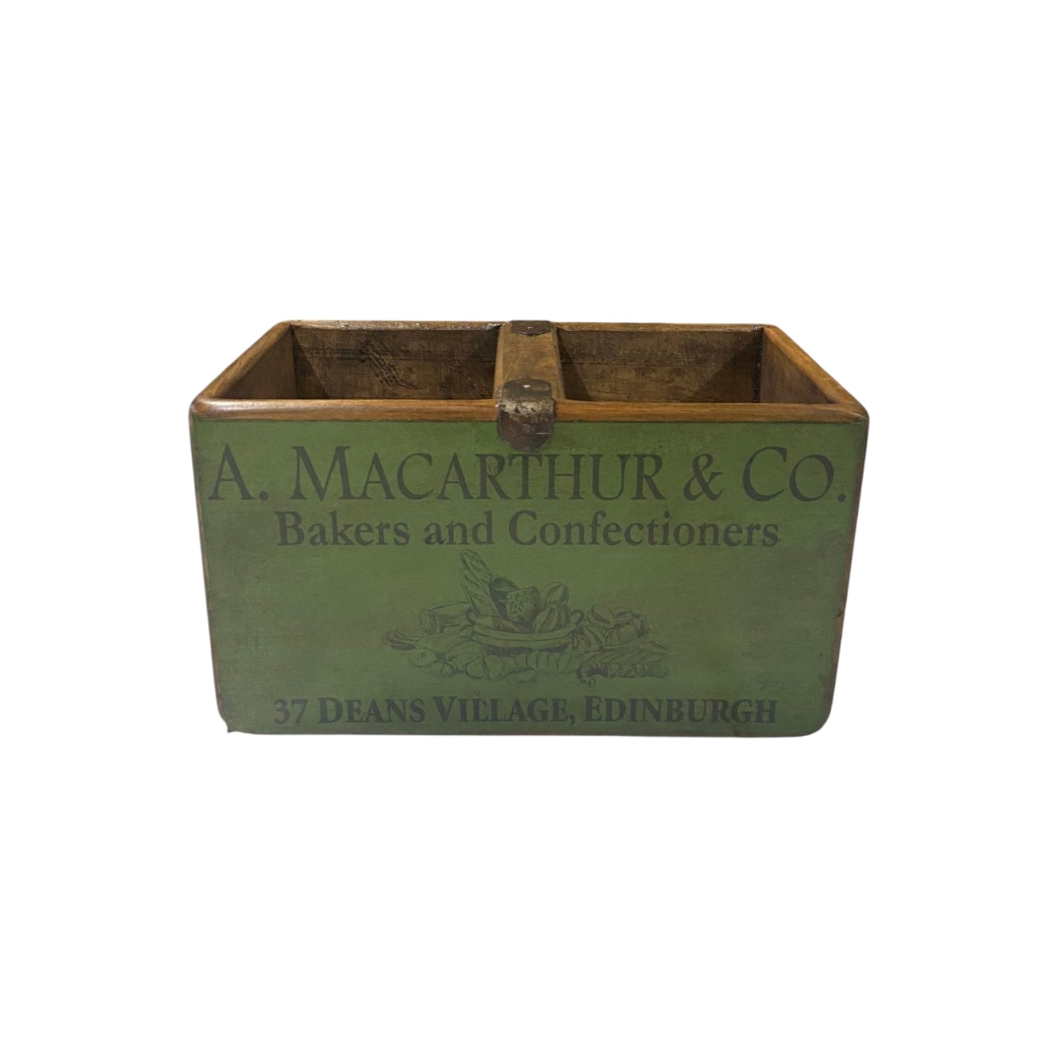 A. Macarthur & Co. colour print wooden storage box in pine, small size