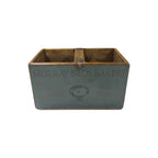 Murray Bros. colour print small wooden storage box, angled view