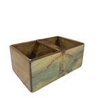 Selkie Gin colour print large wooden storage box, angled view