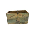 Selkie Gin colour print wooden storage box in pine, small size