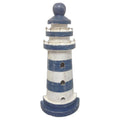 Bali handmade wooden lighthouse key holder with hooks, coastal decor