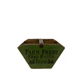 Wooden egg trug in green, handmade pine egg holder, Green Man Emporium