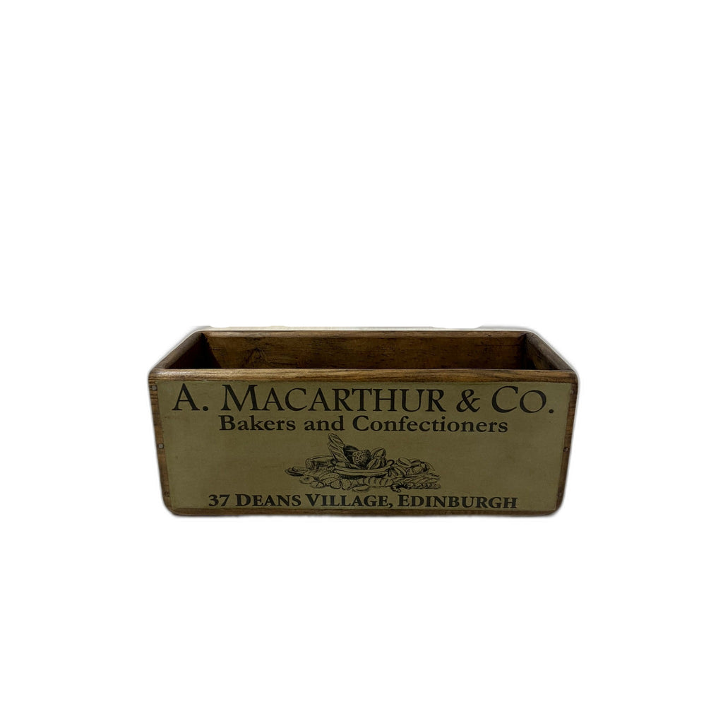 A. Macarthur & Co. colour print wooden storage box in sustainably sourced pine
