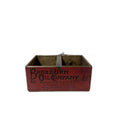 Broxburn Oil Co. colour print wooden storage box in pine, large size
