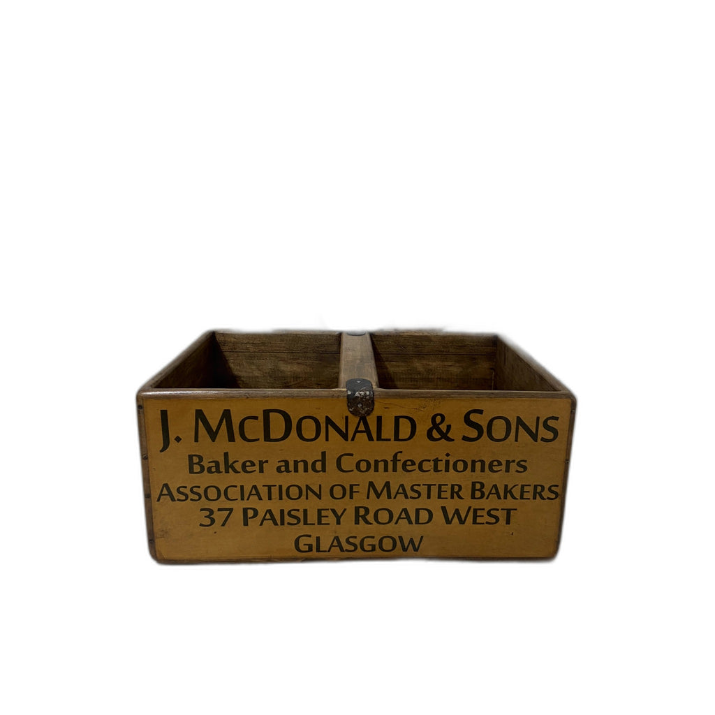 J. McDonald & Co. colour print wooden storage box in pine, large size