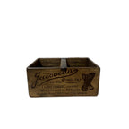 Jacobean Corsetry hand-stencilled wooden storage box in pine, large size