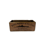 John Brown colour print wooden storage box in pine, Green Man Emporium