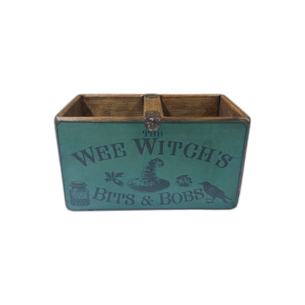 Wee Witch's Bits and Bobs colour print wooden storage box, small size