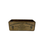 Auchtermuchty Whisky colour print wooden storage box in pine, XS size