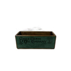 Broxburn Oil Co. colour print wooden storage box in pine, XS size