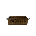 Broxburn Oil Co. hand-stencilled wooden storage box in pine, XS size
