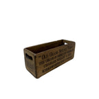 Old Grans Special Toddy hand-stencilled XS wooden storage box, front view