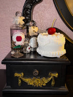 Wee Fake Cake Paperweight - Classic White
