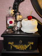 Wee Fake Cake Paperweight - Classic White